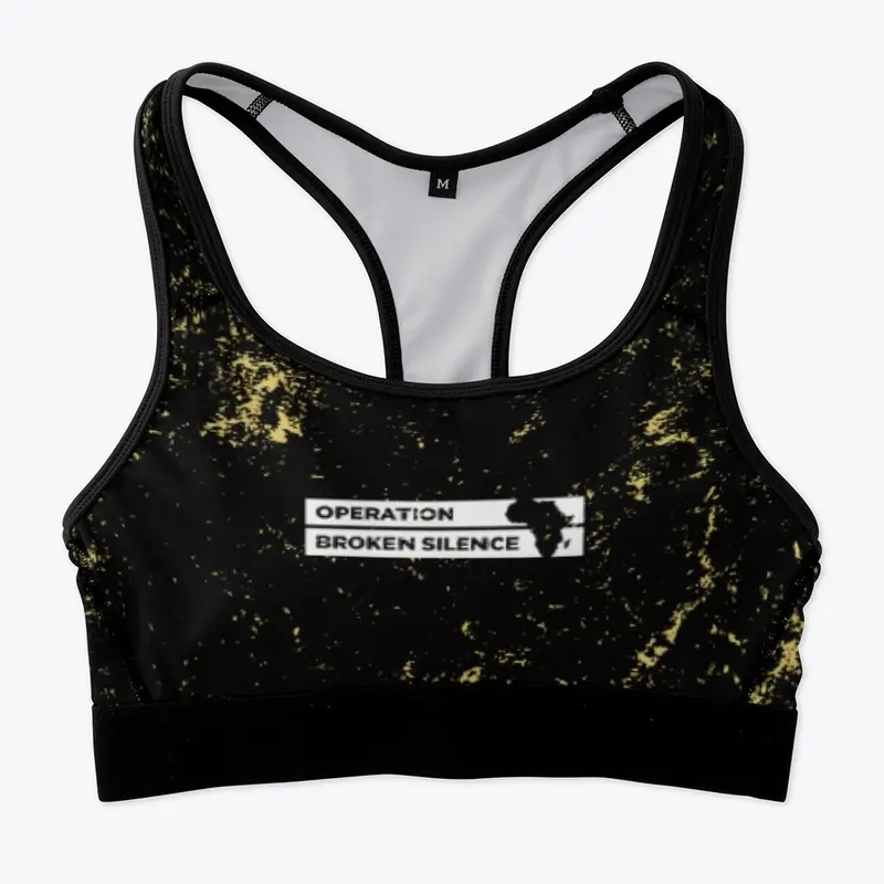 Gold Cosmos Sports Bra